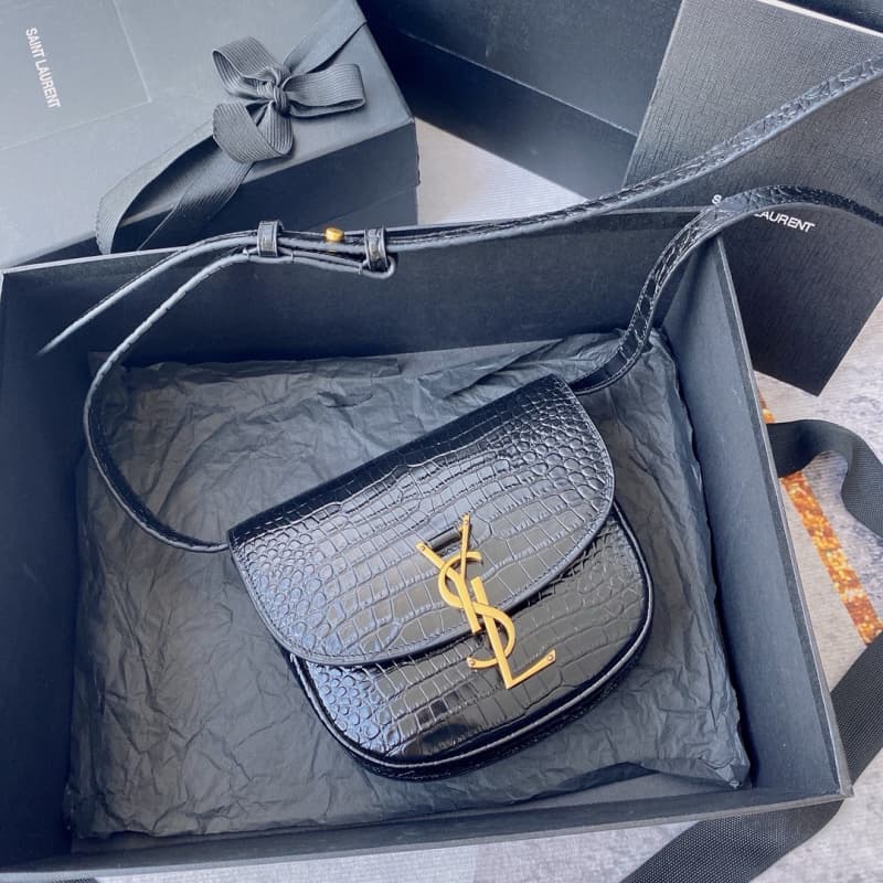 Yves Saint Laurent bags | YSL | Kaia Small | Crocodile-embossed | 18×15.5×5.5cm | 619740 | 05051