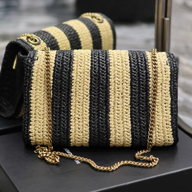 Yves Saint Laurent bags | YSL | Kate | Raffia Weaving Craft Chain Bag | 28.5×20×6cm | 553804 | 05068