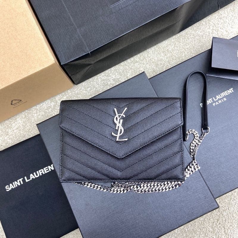 Yves Saint Laurent bags | YSL | Caviar Bubble Quilted Chain Crossbody Bag | 19×12.5×4cm | 441974 | 05070