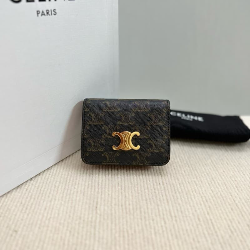 CELINE bags | Celine Short Arc de Triomphe Hardware Buckle Wallet | 11×3×9cm | 10K622 | 06011