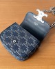 CELINE bags | CLAUDE Mini Shiny Denim Chain Bag | 11×9.5×4cm | 10L843 | 06021