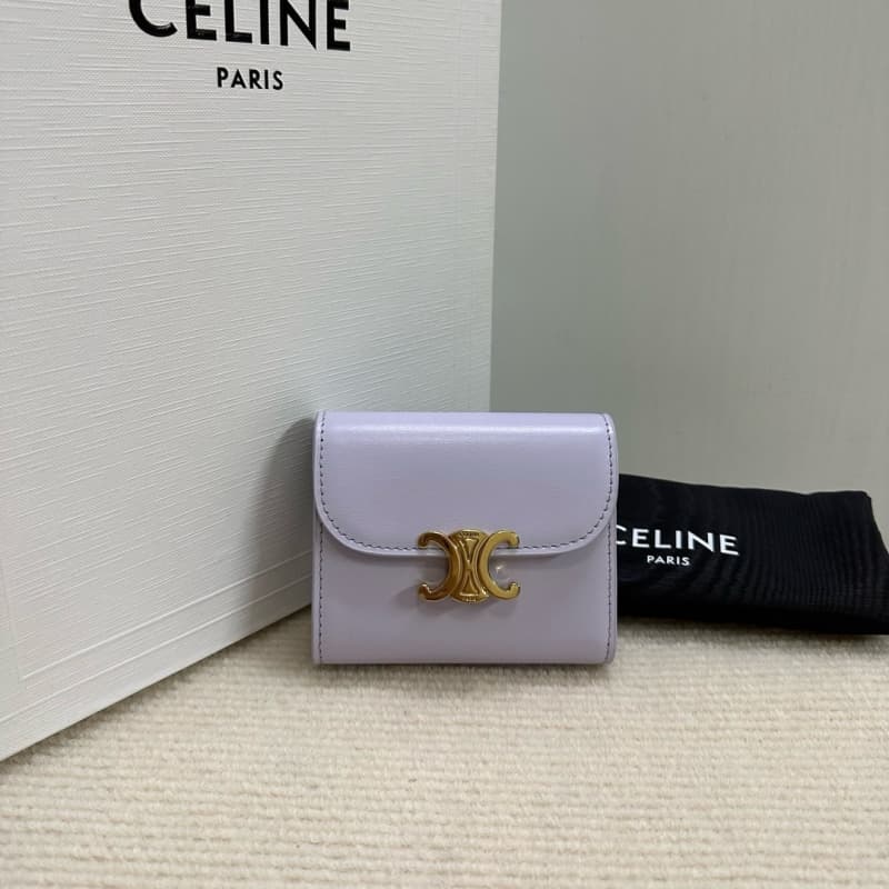 CELINE bags | Celine Shiny Smooth Sheepskin Flap Wallet | 10.5×9cm | 10D783 | 06035