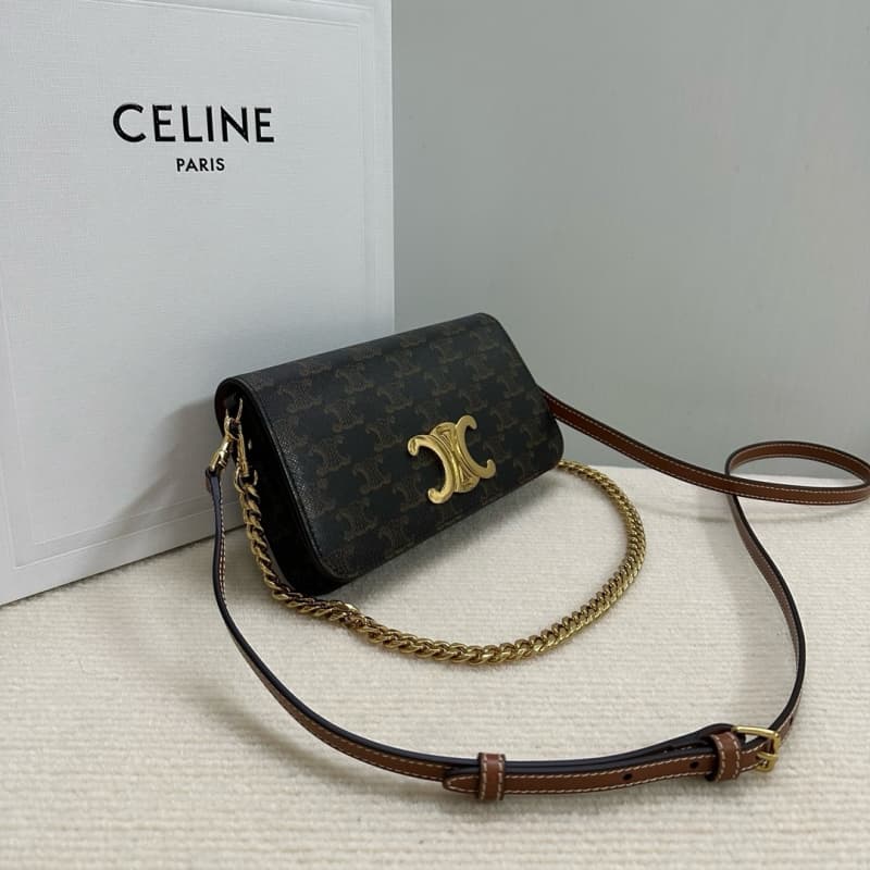 CELINE bags | TRIOMPHE CANVAS Logo Print | 20.5×11×4cm | 10L972 | 06038