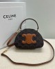 CELINE bags | CELINE Logo Print Half-Moon Bag | 18×12.5×6cm | 10K642 | 06039