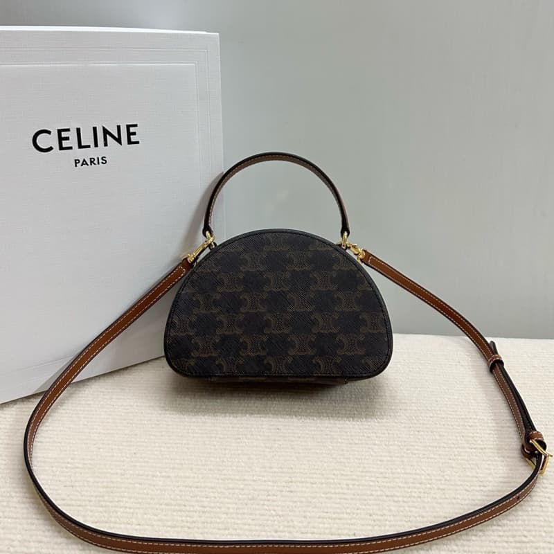 CELINE bags | CELINE Logo Print Half-Moon Bag | 18×12.5×6cm | 10K642 | 06039