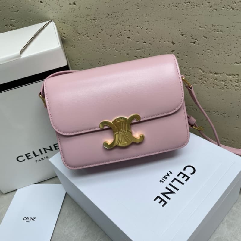 CELINE bags | CELINE TEEN TRIOMPHE Calfskin Handbag | 18.5×14×6cm | 188423 | 06041