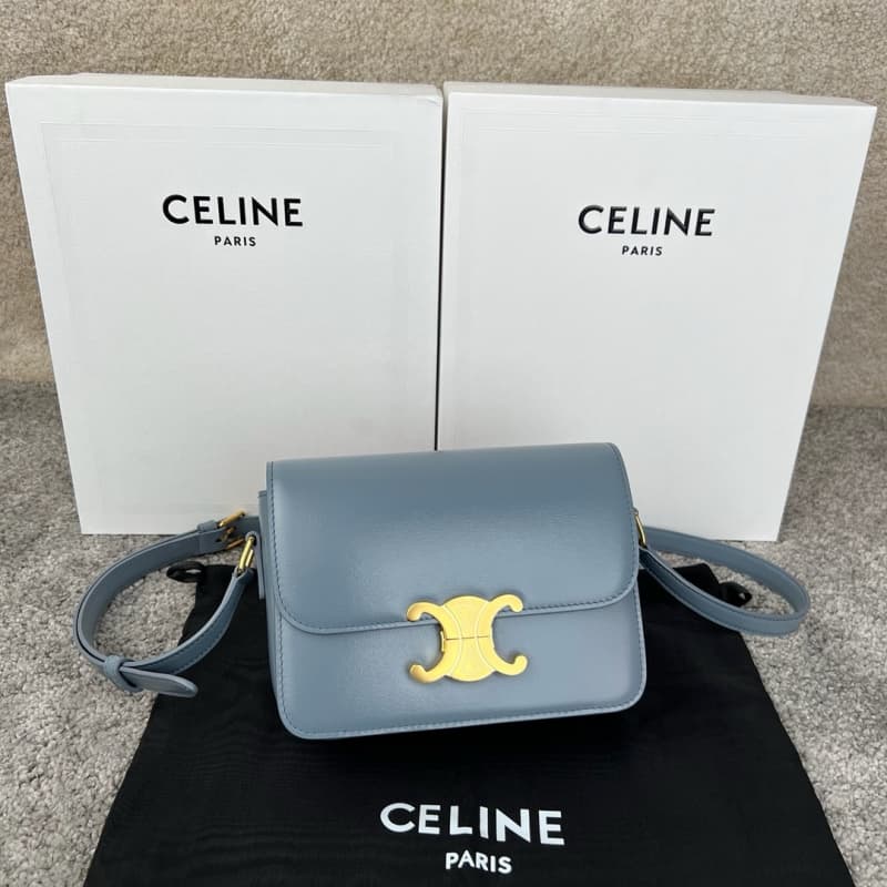 CELINE bags | CELINE TEEN TRIOMPHE Calfskin Handbag | 18.5×14×6cm | 188423 | 06041