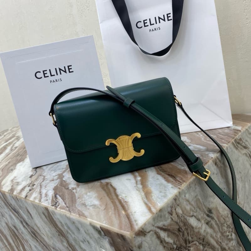 CELINE bags | CELINE TEEN TRIOMPHE Calfskin Handbag | 18.5×14×6cm | 188423 | 06041