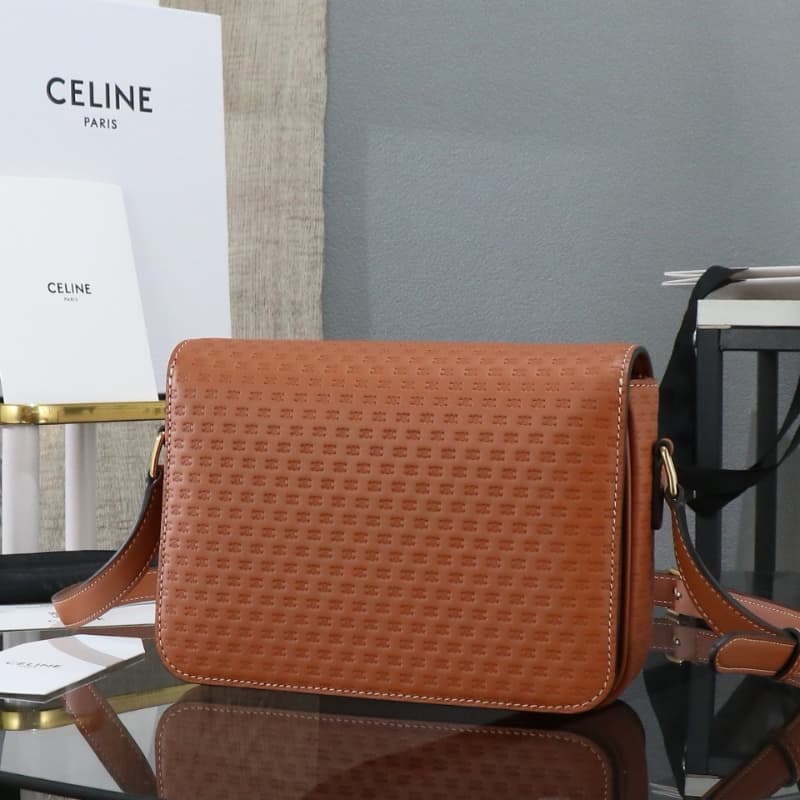 CELINE bags | CELINE TEEN TRIOMPHE Calfskin Handbag | 18.5×14×6cm | 188423 | 06042