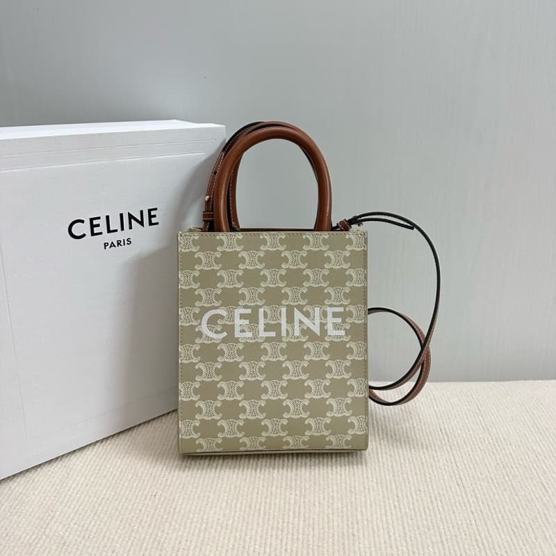 CELINE bags | CELINE Triomphe Mini Cabas Bag | 17×20×5cm | 194372 | 06048