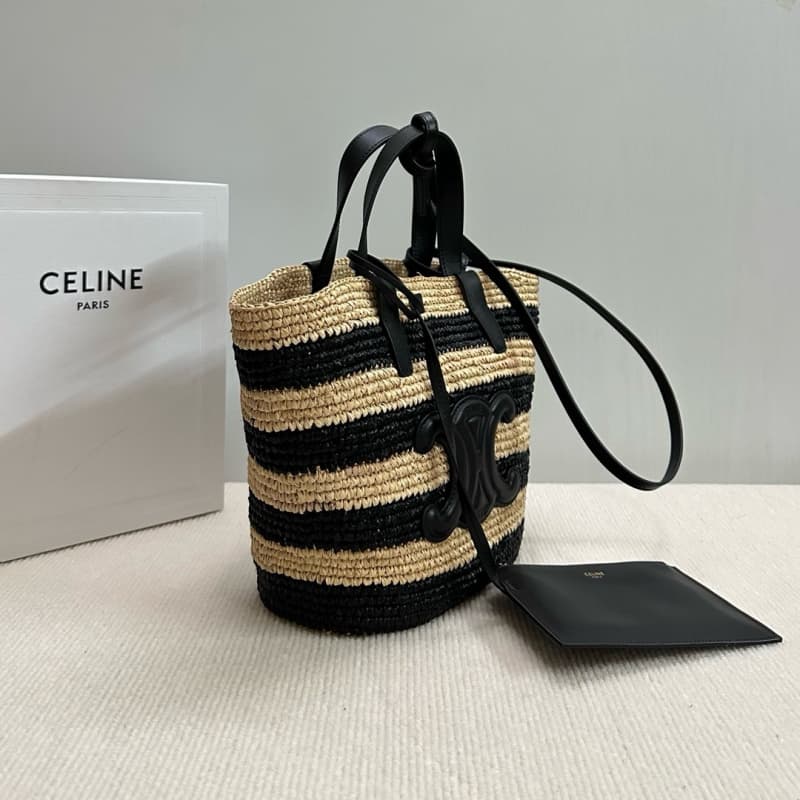 CELINE bags | TEEN Woven Classic Market Basket Series | 21.5×22×13cm | 115802 | 06068