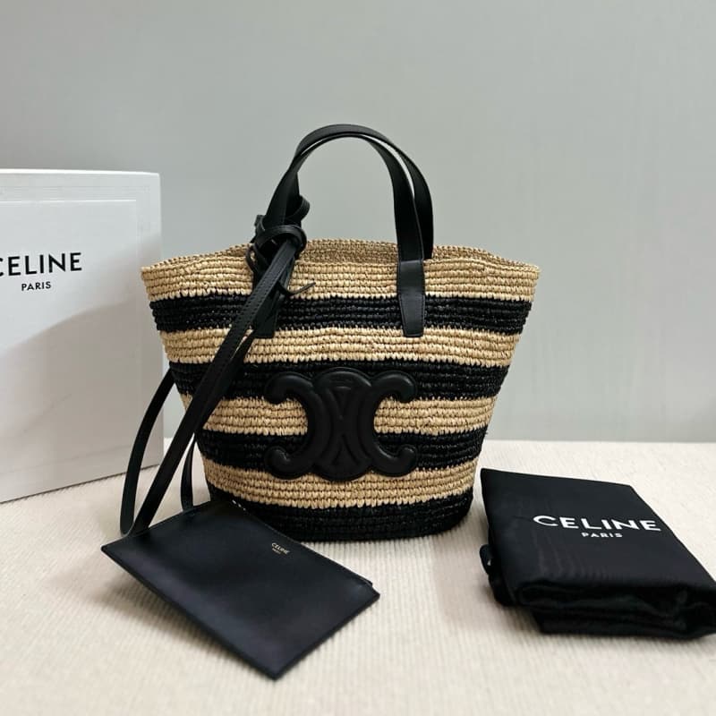 CELINE bags | TEEN Woven Classic Market Basket Series | 21.5×22×13cm | 115802 | 06068