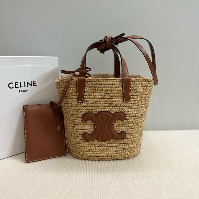 CELINE bags | TEEN Woven Classic Market Basket Series | 21.5×22×13cm | 115802 | 06068