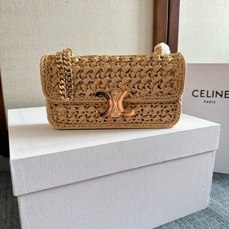 CELINE bags | Celine Plein Soleil woven bag/underarm bag | 20.5×10.5×4cm | 112252 | 06069