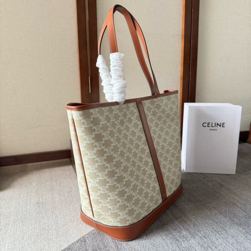 CELINE bags | CABAS Medium Logo Print Calfskin Handbag | 31.5×31.5×16cm | 115072 | 06074