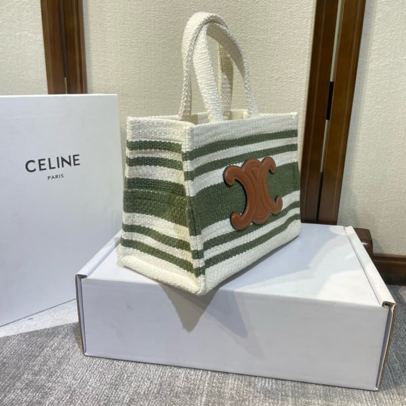 CELINE bags | CABAS THAIS TRIOMPHE Fabric Calfskin Handbag | 29×16×13cm | 199162 | 06086