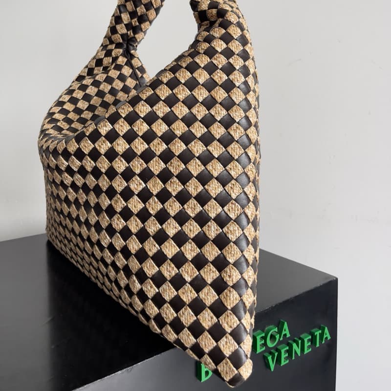 BOTTEGA VENETA Bags | BV | raffia and cowhide HOP shoulder bag | 54×24×13cm | 792695 | 07027