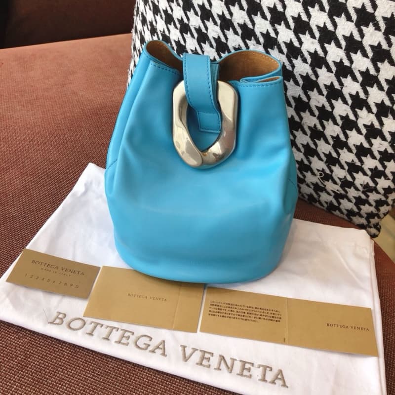 BOTTEGA VENETA Bags | BV | Drop Metal Buckle Bucket Bag / Shoulder Tote Bag | 18cm | 785807 | 07061