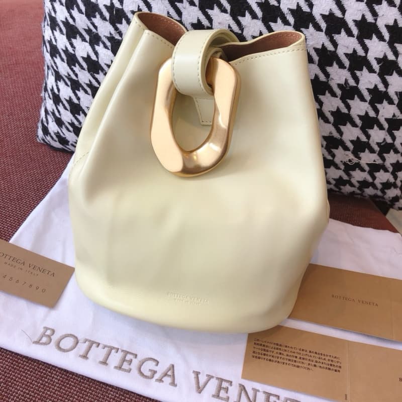 BOTTEGA VENETA Bags | BV | Drop Metal Buckle Bucket Bag / Shoulder Tote Bag | 18cm | 785807 | 07061