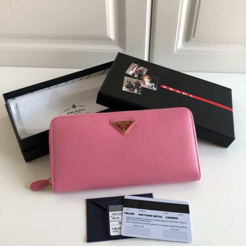 Prada bags | Women's Leather Wallet | 20×10.3 cm | 1ML506 | 08008