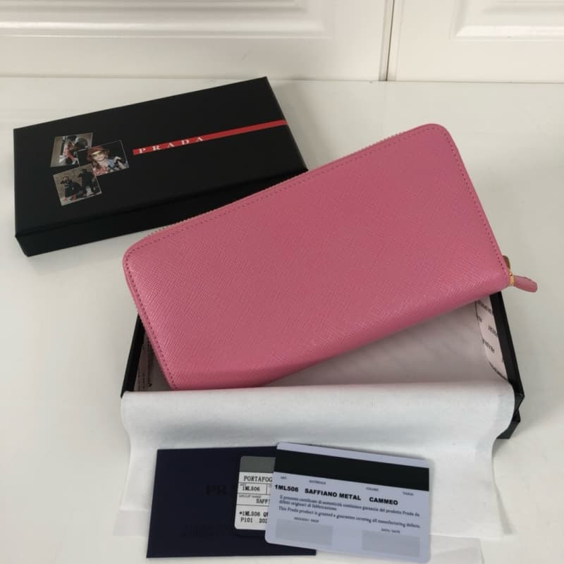 Prada bags | Women's Leather Wallet with Matching Monogram Series | 20×10.3 cm | 1ML506 | 08009