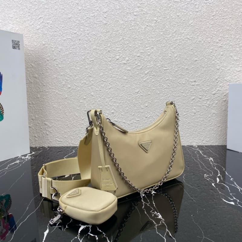 Prada bags | Prada Nylon Hobo Handheld/Underarm Bag | 22×12×6cm | 1BH204 | 08016