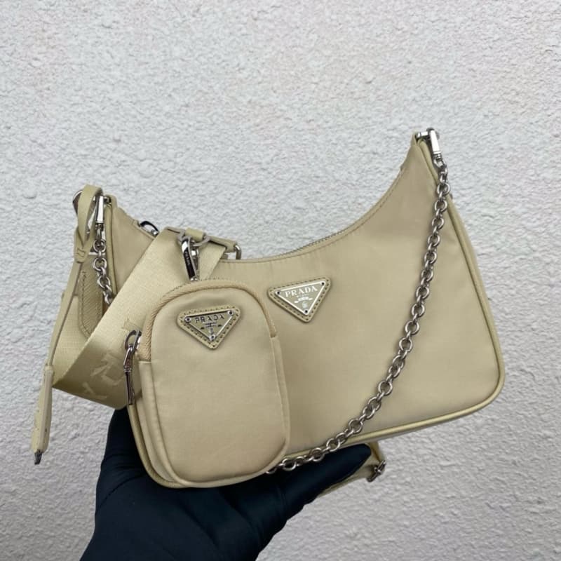 Prada bags | Prada Nylon Hobo Handheld/Underarm Bag | 22×12×6cm | 1BH204 | 08016