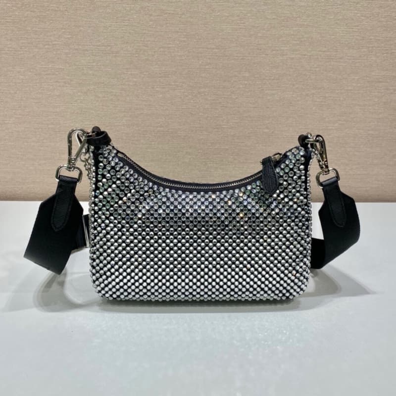 Prada bags | Rhinestone bag | 22×16×6cm | 1BH204 | 08017