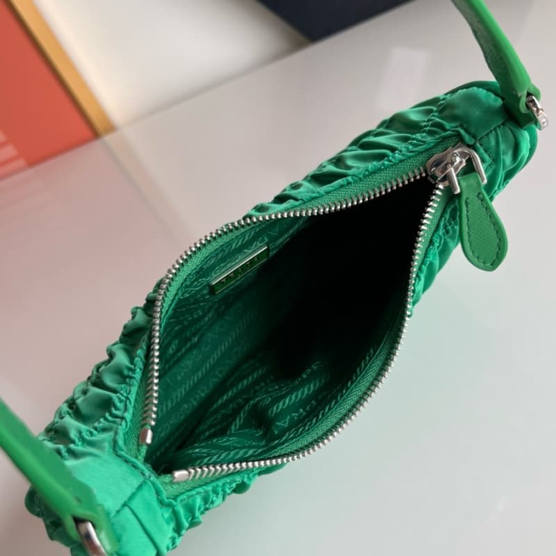 Prada bags | Nylon Pleated Hobo Handheld/Underarm Bag | 22×14×6cm | 1NE204 | 08020