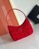 Prada bags | Nylon Pleated Hobo Handheld/Underarm Bag | 22×14×6cm | 1NE204 | 08020