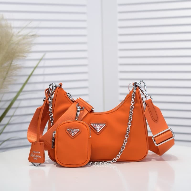 Prada bags | Prada Nylon Hobo Handheld/Underarm Bag | 22×12×6cm | 1BH204 | 08028