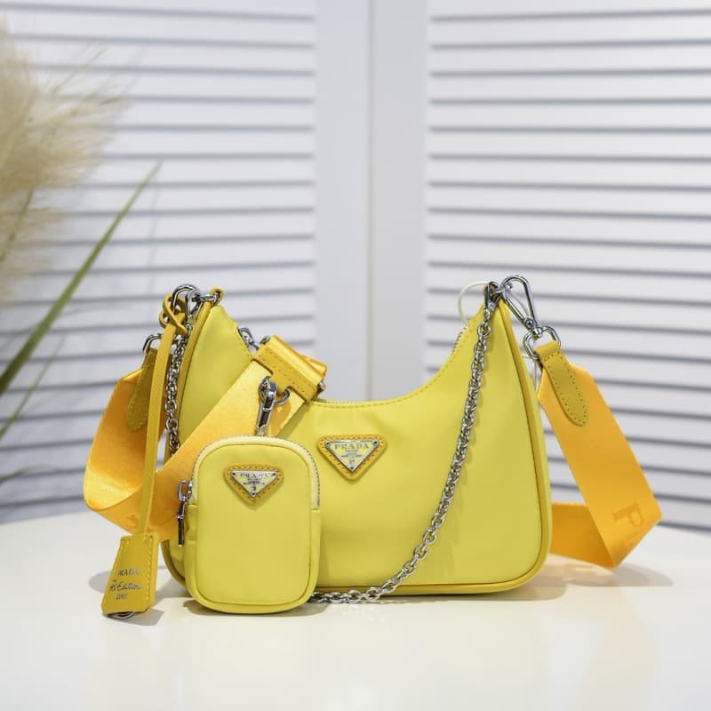 Prada bags | Prada Nylon Hobo Handheld/Underarm Bag | 22×12×6cm | 1BH204 | 08028