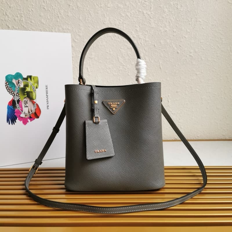 Prada bags | Prada Panier Medium Bucket Bag | 13×22×23cm | 1BA212 | 08048