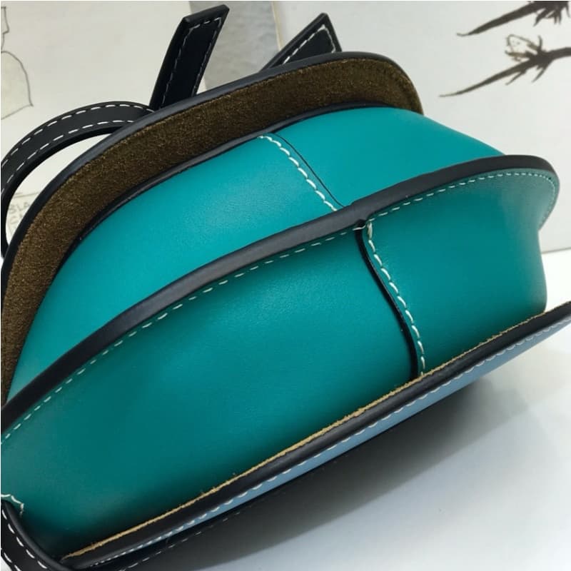 Loewe bags | Loewe Saddle Bag (Mini. Solid Texture) | 15×12.5×8cm | 10182 | 09015