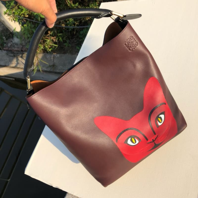 Loewe bags | Loewe T Bucket Bag Series | Cat Face Bucket Bag | 29×34cm | 09025