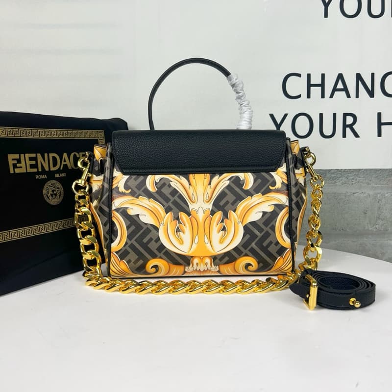 FENDI bags | Versace x Fendi Century Collaboration, Medusa Series | Versace's iconic La Medusa handbag | 25×15×22cm | 9007 | 10016