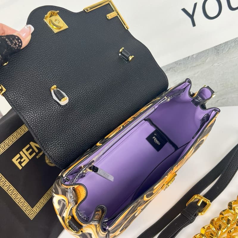 FENDI bags | Versace x Fendi Century Collaboration, Medusa Series | Versace's iconic La Medusa handbag | 25×15×22cm | 9007 | 10016