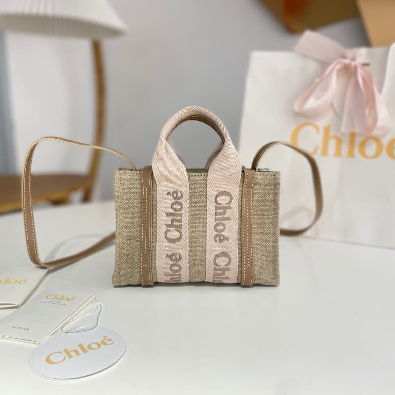 Chloe bags | Chloe Woody Family Tote Bag | 20×14×6cm | W0123 | 12007