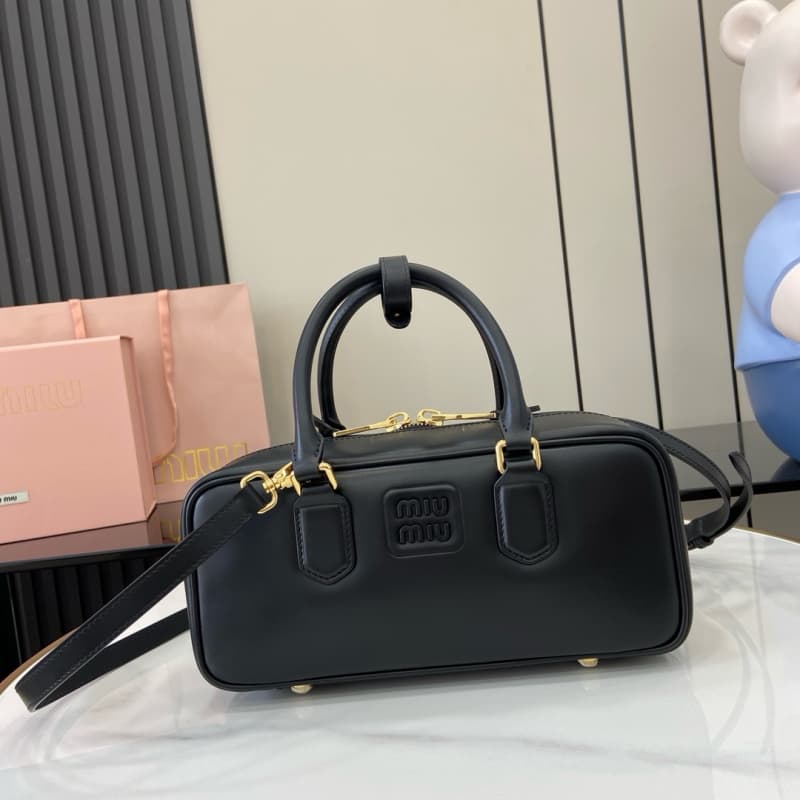 MiuMiu bags | MiuMiu Arcadie Calf Leather Bowling Bag/Tote Bag | 27×12×9cm | 5BB148 | 13020