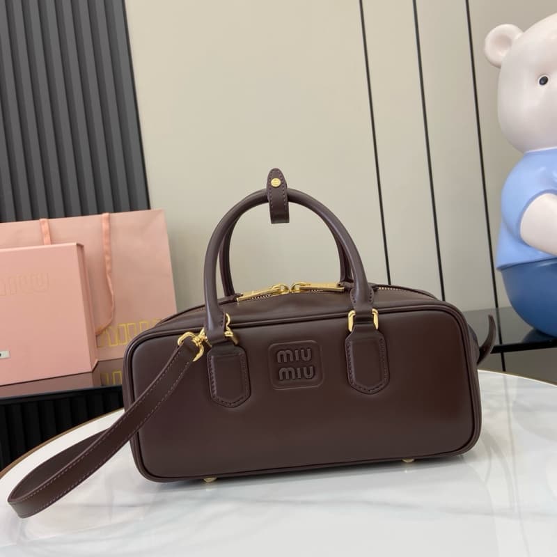 MiuMiu bags | MiuMiu Arcadie Calf Leather Bowling Bag/Tote Bag | 27×12×9cm | 5BB148 | 13020