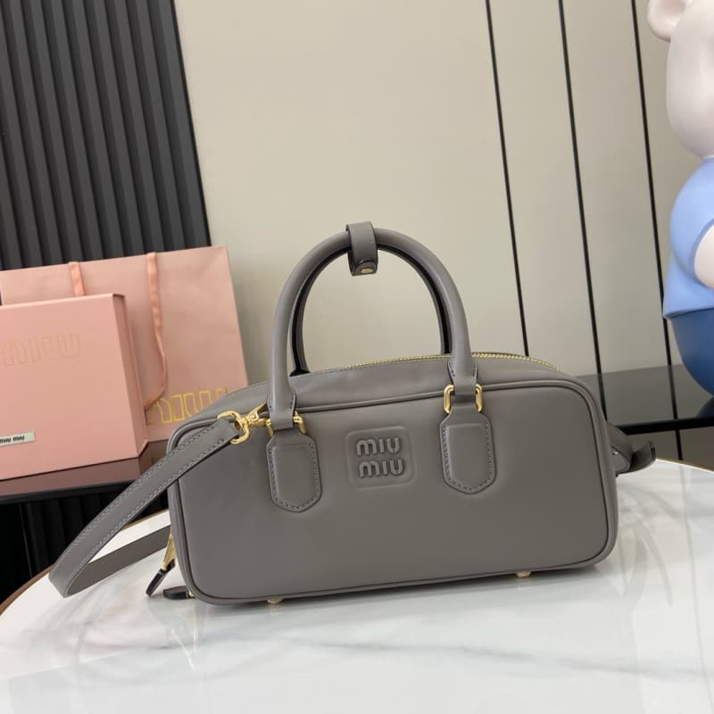 MiuMiu bags | MiuMiu Arcadie Calf Leather Bowling Bag/Tote Bag | 27×12×9cm | 5BB148 | 13020