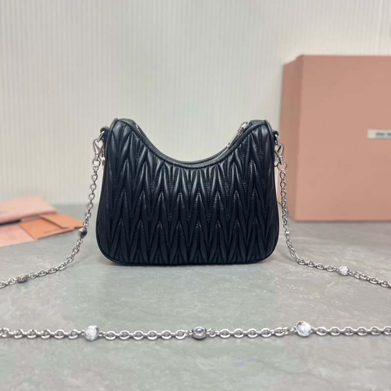 MiuMiu bags | MiuMiu Crystal Chain Bag | 21×16.5×5.5cm | 5BH211 | 13026