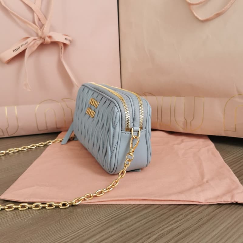 MiuMiu bags | MiuMiu Double Zip Camera Bag Handbag | 18×10×5cm | 5BP045 | 13027