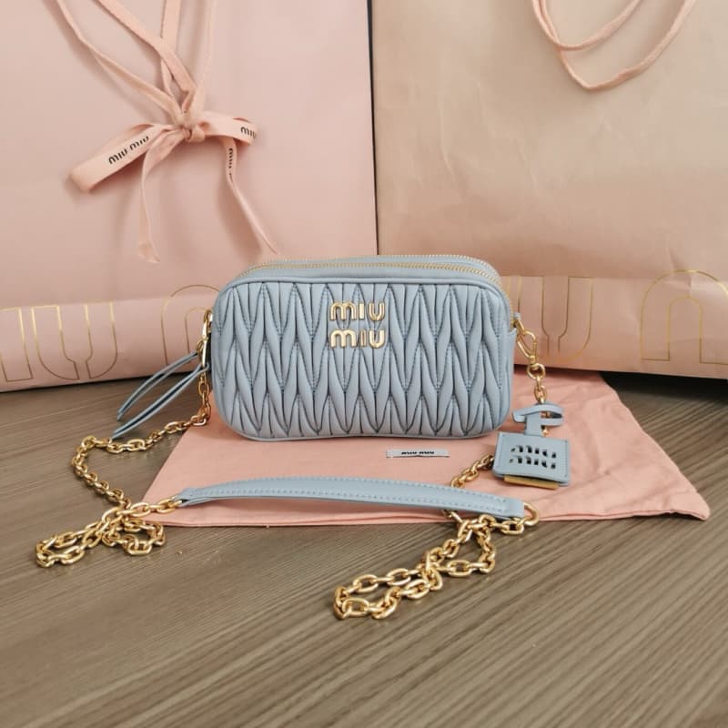 MiuMiu bags | MiuMiu Double Zip Camera Bag Handbag | 18×10×5cm | 5BP045 | 13027