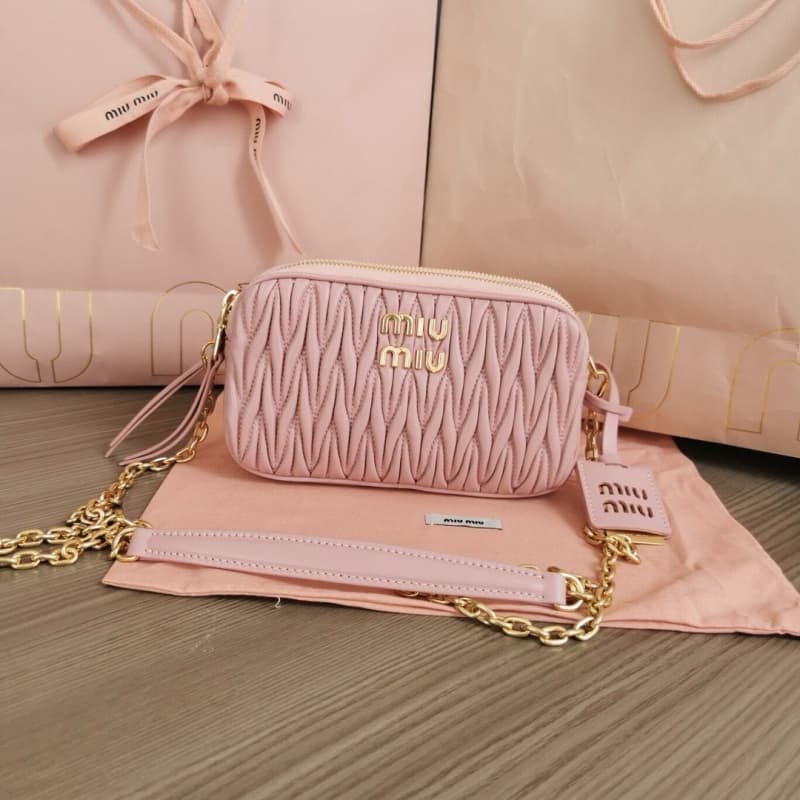 MiuMiu bags | MiuMiu Double Zip Camera Bag Handbag | 18×10×5cm | 5BP045 | 13027