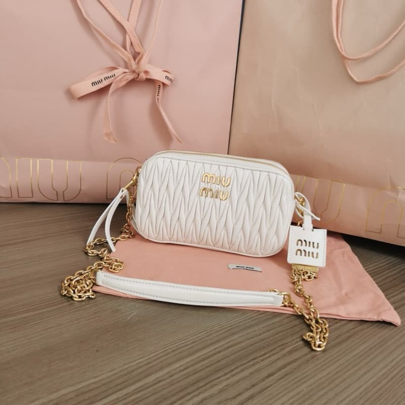 MiuMiu bags | MiuMiu Double Zip Camera Bag Handbag | 18×10×5cm | 5BP045 | 13027