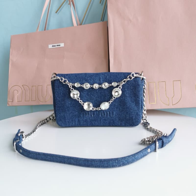 MiuMiu bags | MiuMiu Diamond Chain Small Bag | 20×12×5cm | 5BD233 | 13030