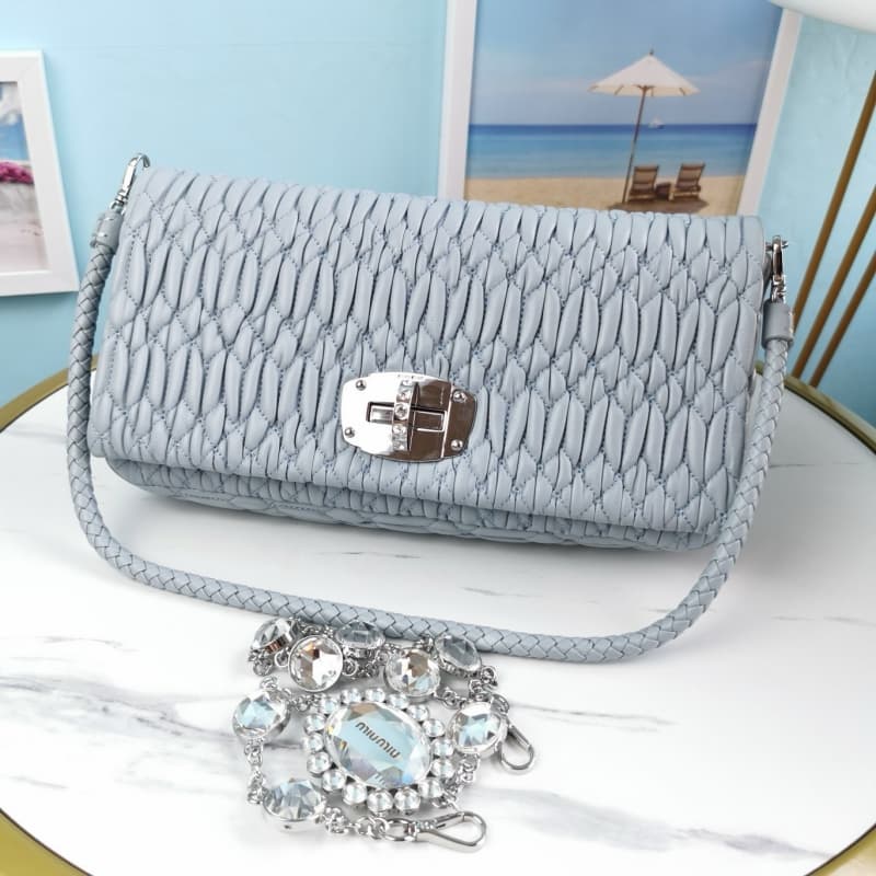 MiuMiu bags | MiuMiu Diamond Chain Bag | 28×3×14cm | 5BD233 | 13032